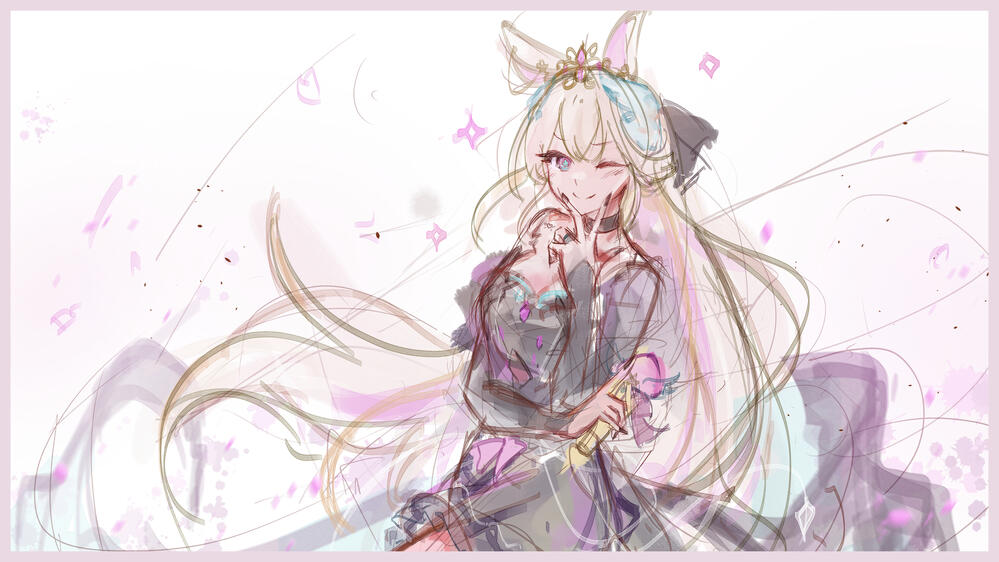 rough ink sketch by fyze_illust