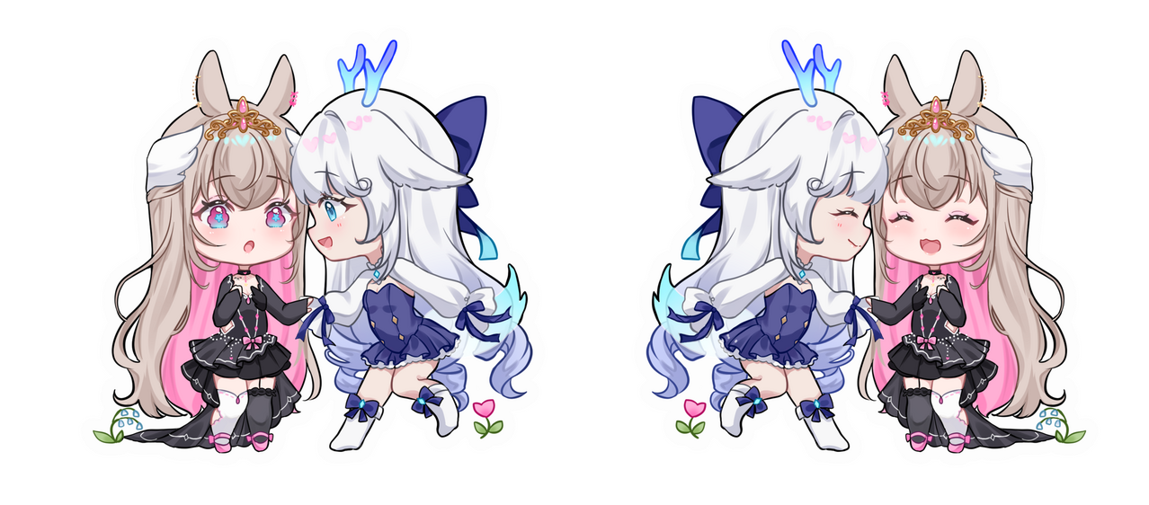 chibi wispen and stelli by miuna (cherriuna)